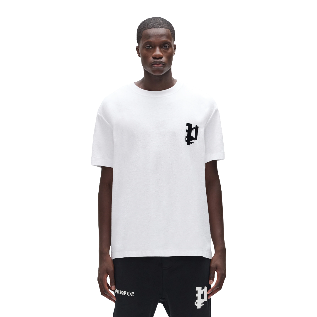 PIXELATED TEE WHITE