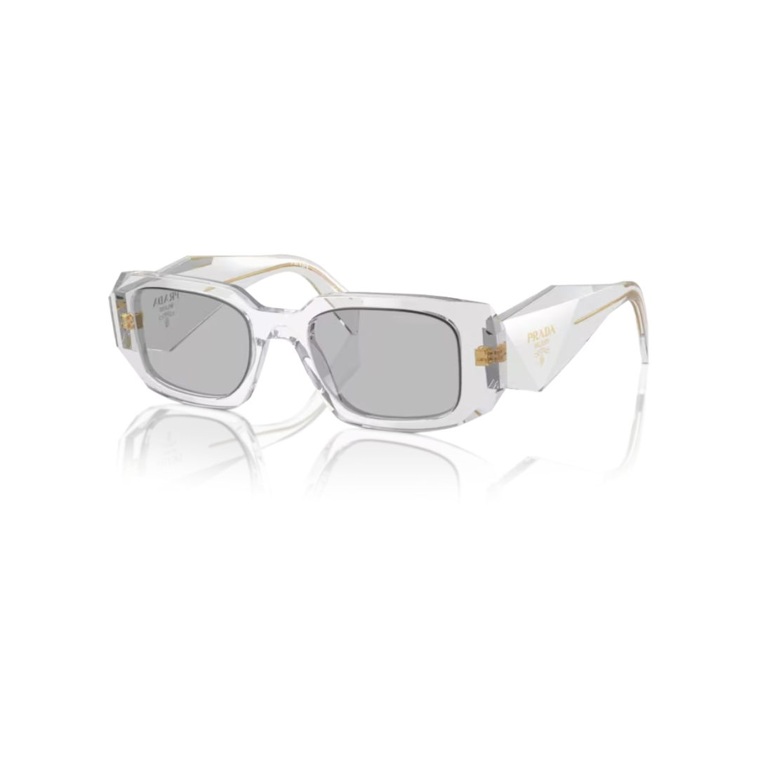 PRADA 12R30B SUNGLASSES TRANSPARENT GREY