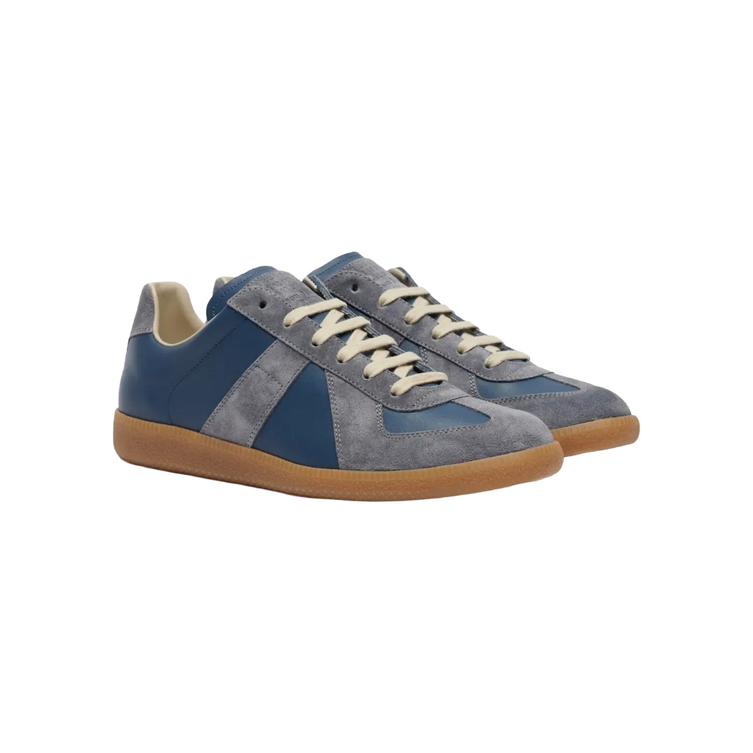 REPLICA SNEAKERS BLUE/TAN
