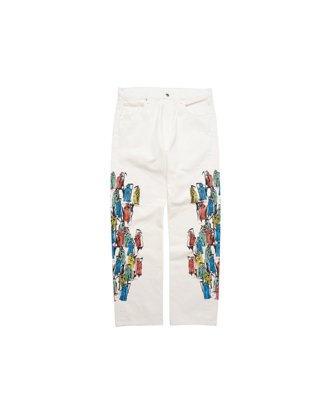 CRAYON REAPERS DENIM PANTS WHITE