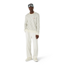 SILVER MONOGRAM MOHAIR BLEND CREW NECK