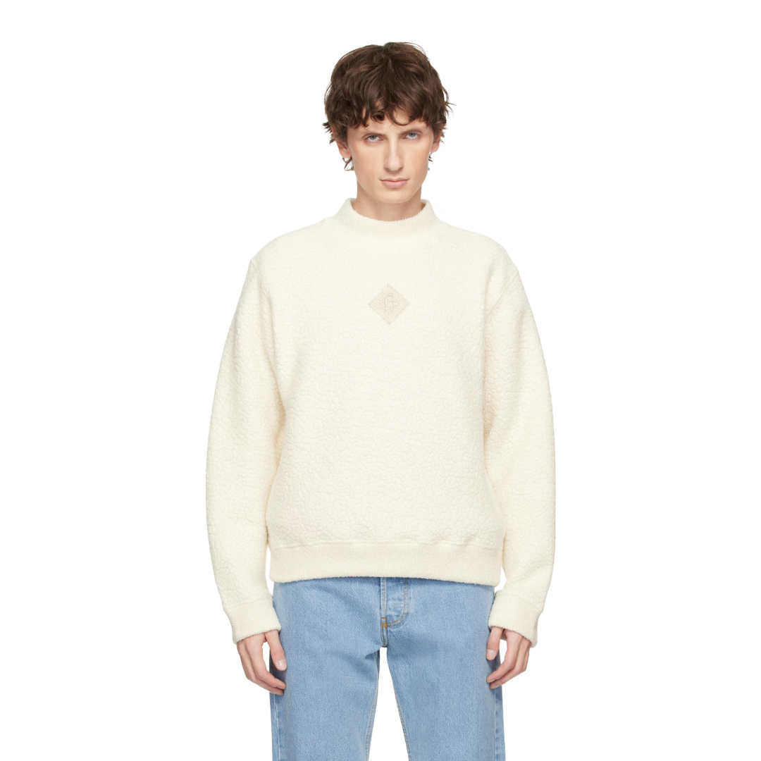 OFF-WHITE CASHMERE CREWNECK