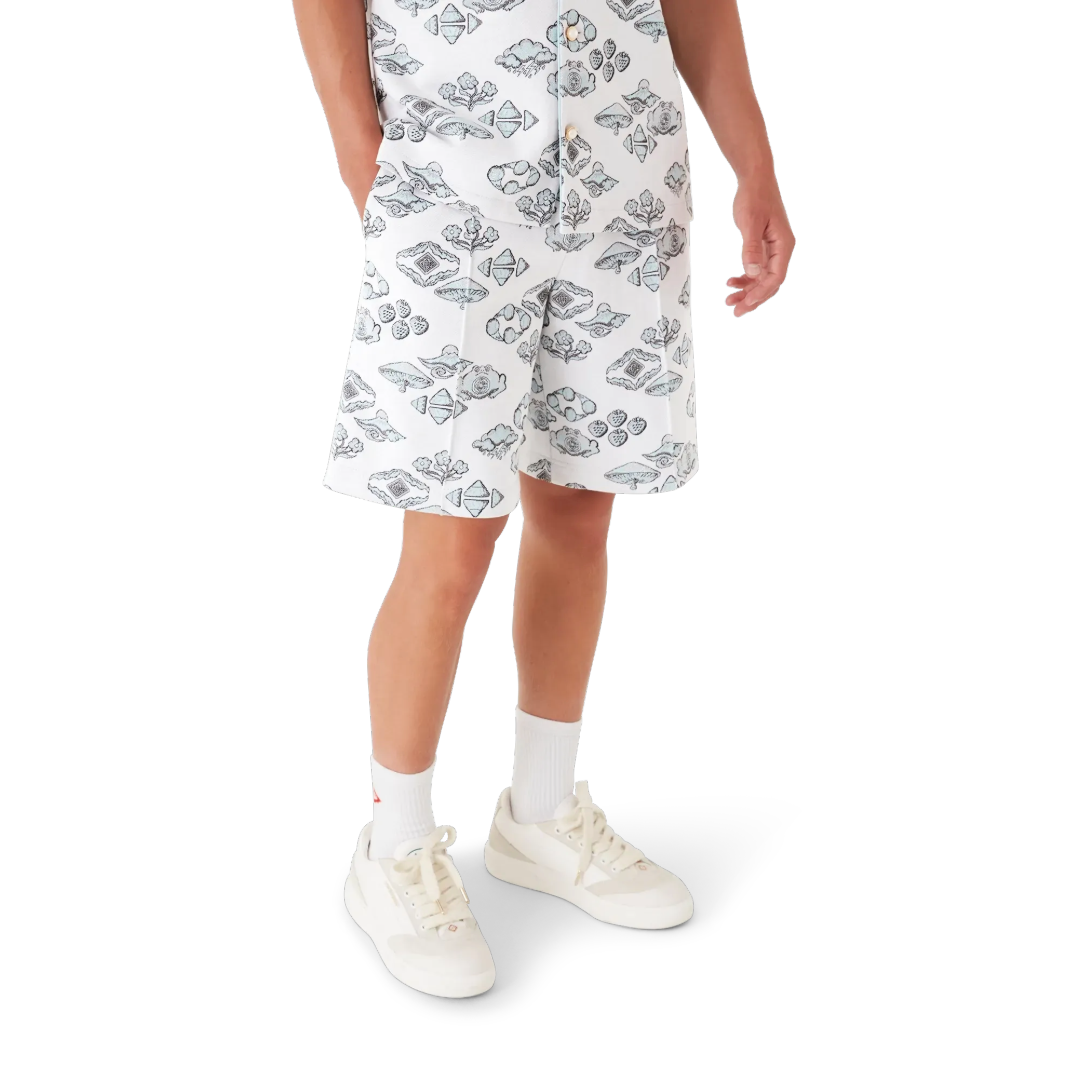 JACQUARD MOTIF TRACK SHORTS