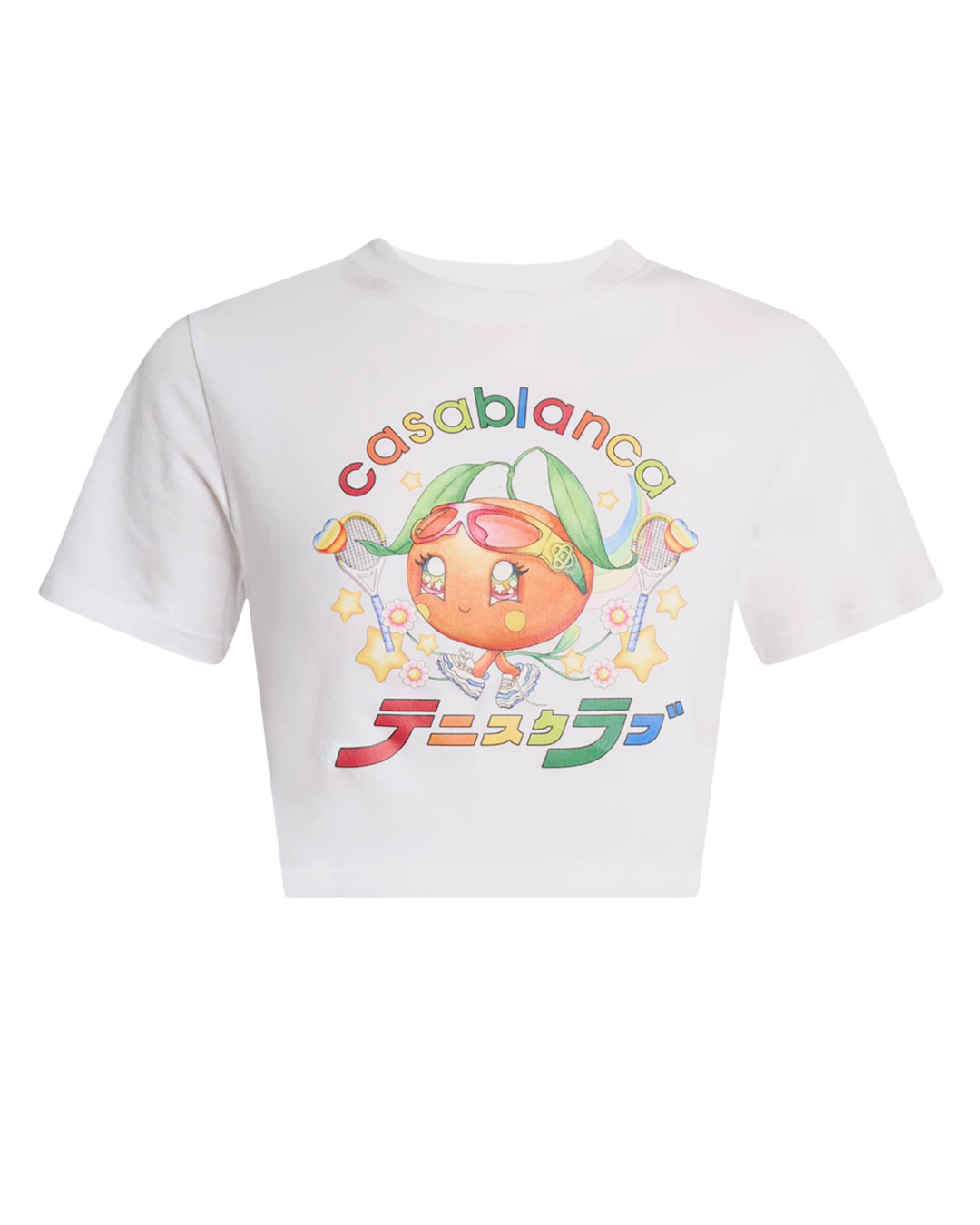 ORANGE MASCOT CROPPED T-SHIRT