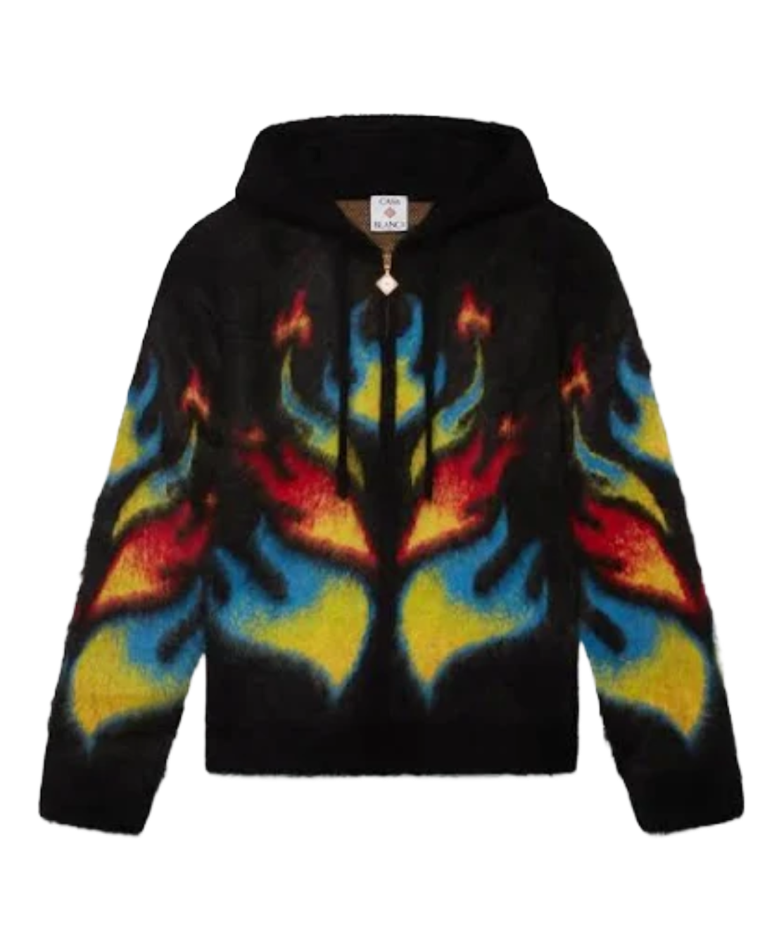 MOHAIR FLAME LAUREL ZIP HOODIE