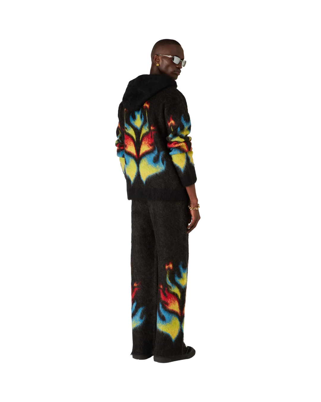 MOHAIR FLAME LAUREL ZIP HOODIE