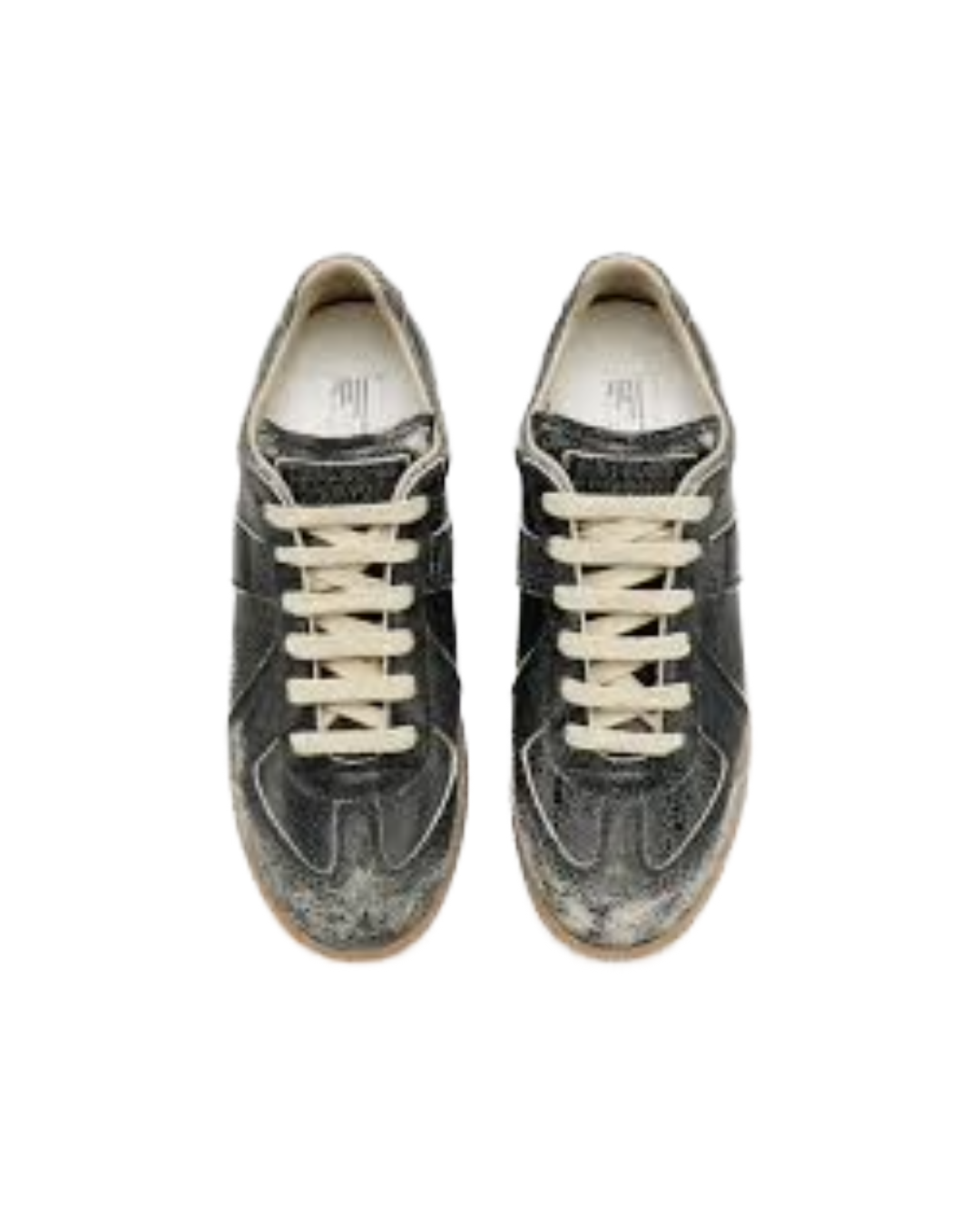 REPLICA SNEAKERS BLACK LEATHER