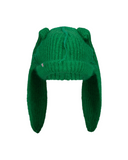 MOHAIR CHUNKY RABBIT BEANIE IN GREEN
