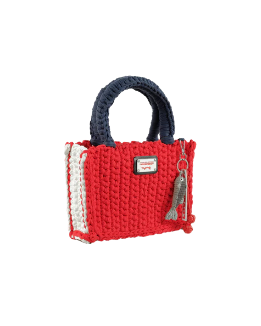 BUCKET BAG WITH FISH CHARM