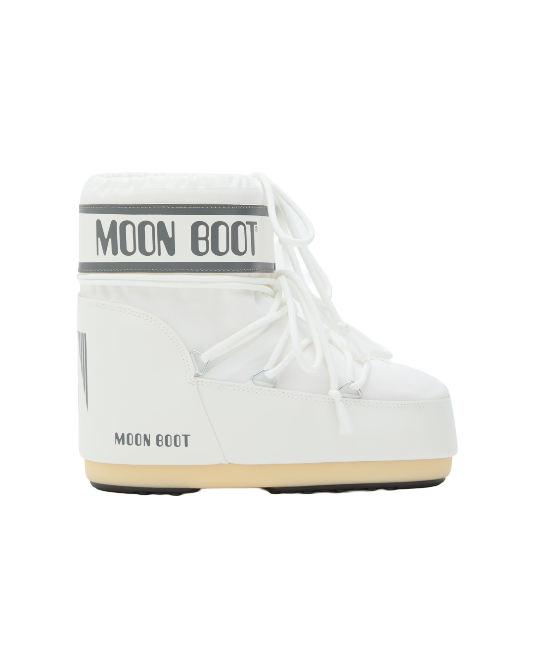ICON LOW WHITE NYLON BOOTS