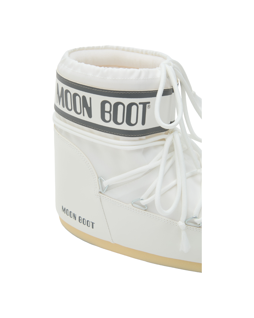 ICON LOW WHITE NYLON BOOTS