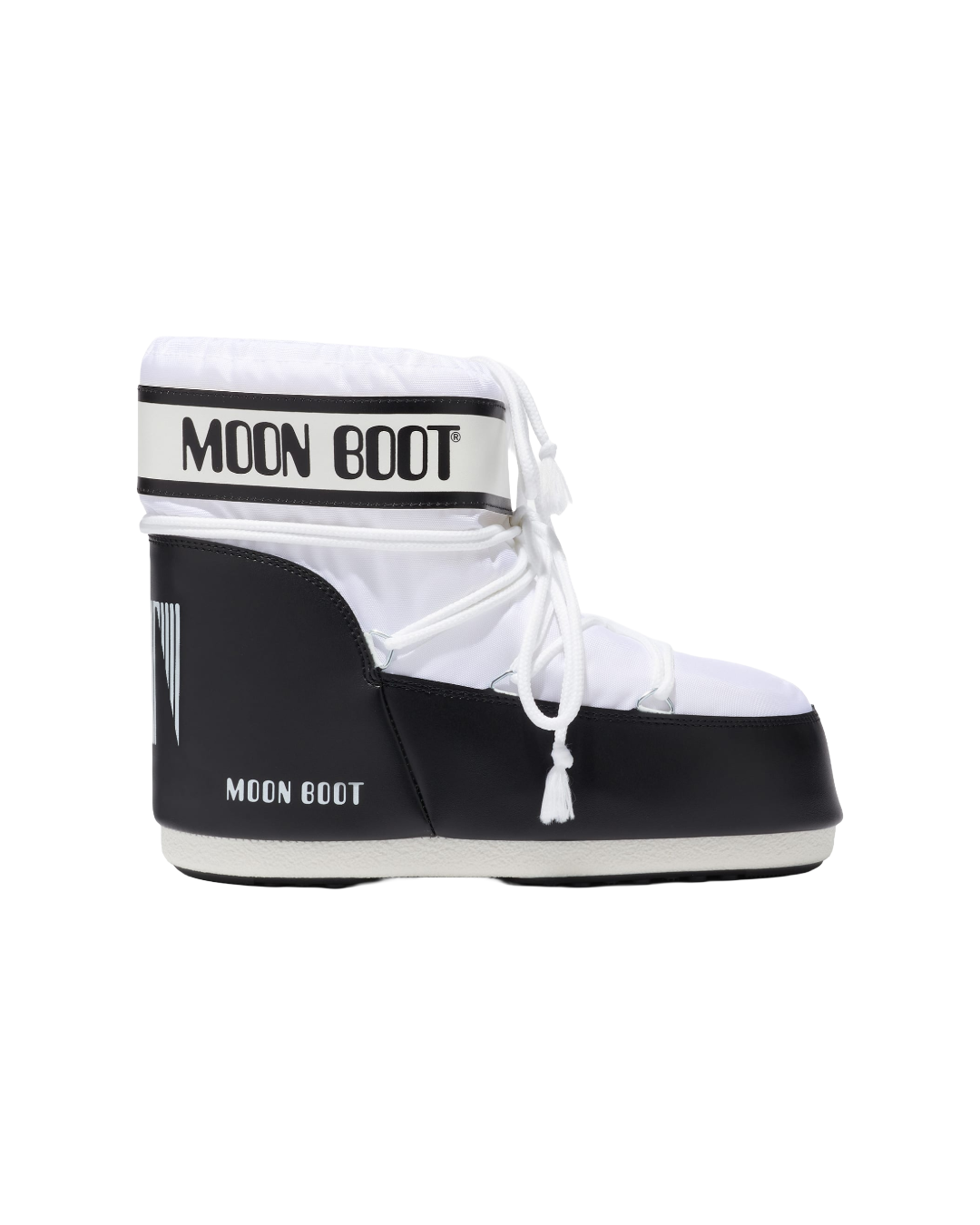 ICON LOW WHITE NYLON BOOTS
