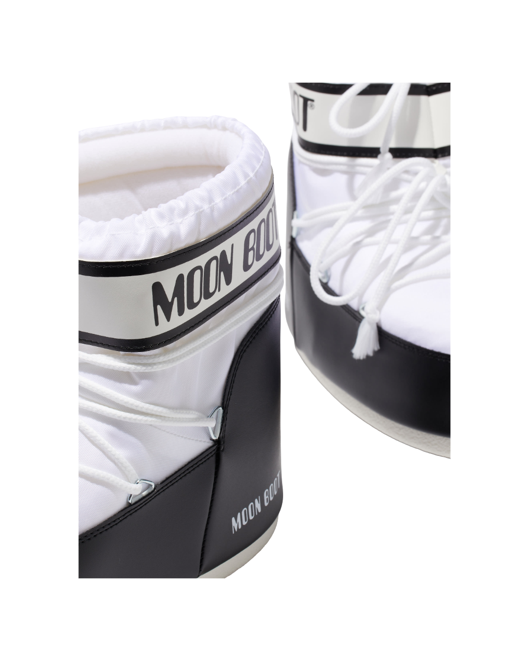 ICON LOW WHITE NYLON BOOTS