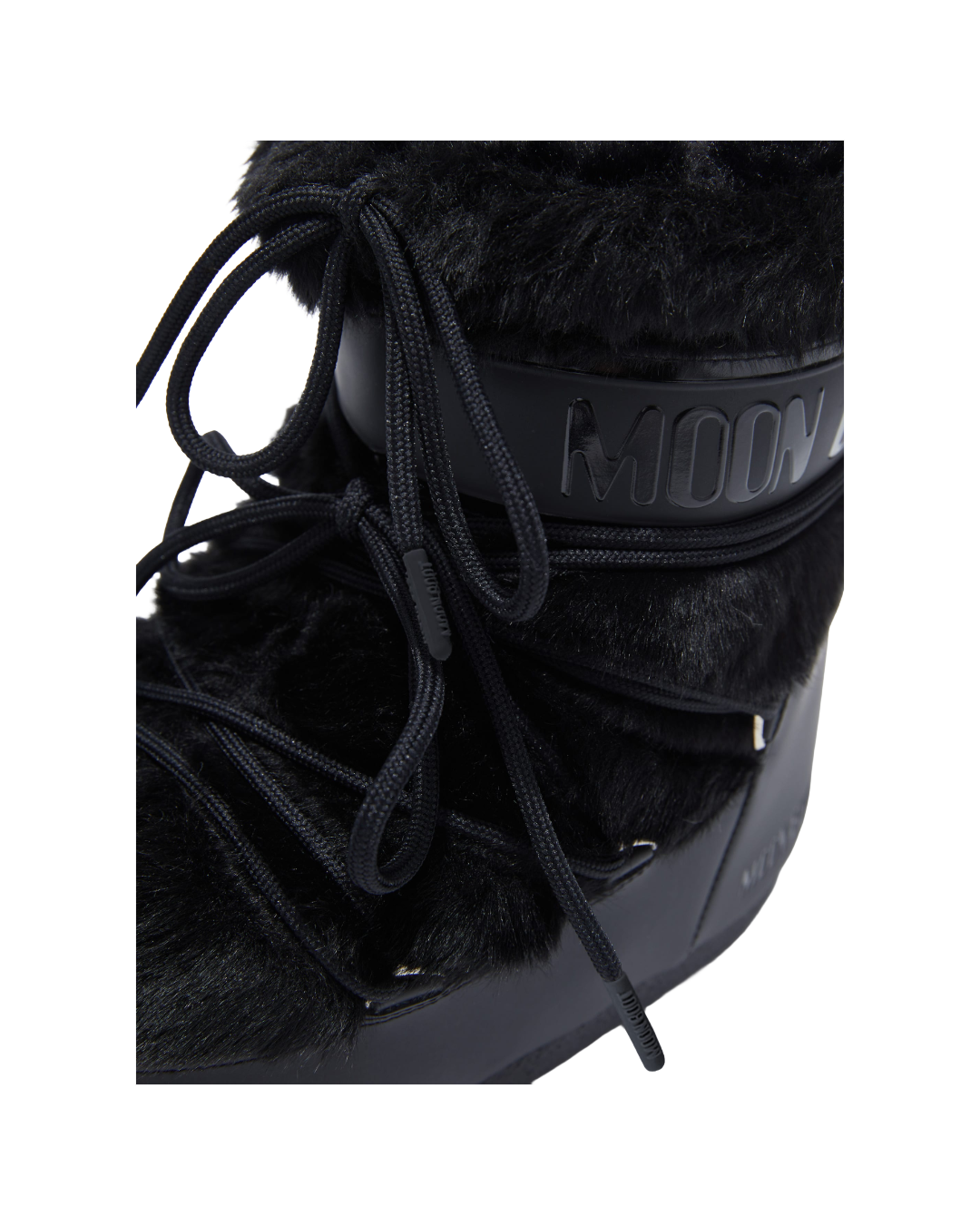 ICON LOW BLACK FAUX-FUR BOOTS