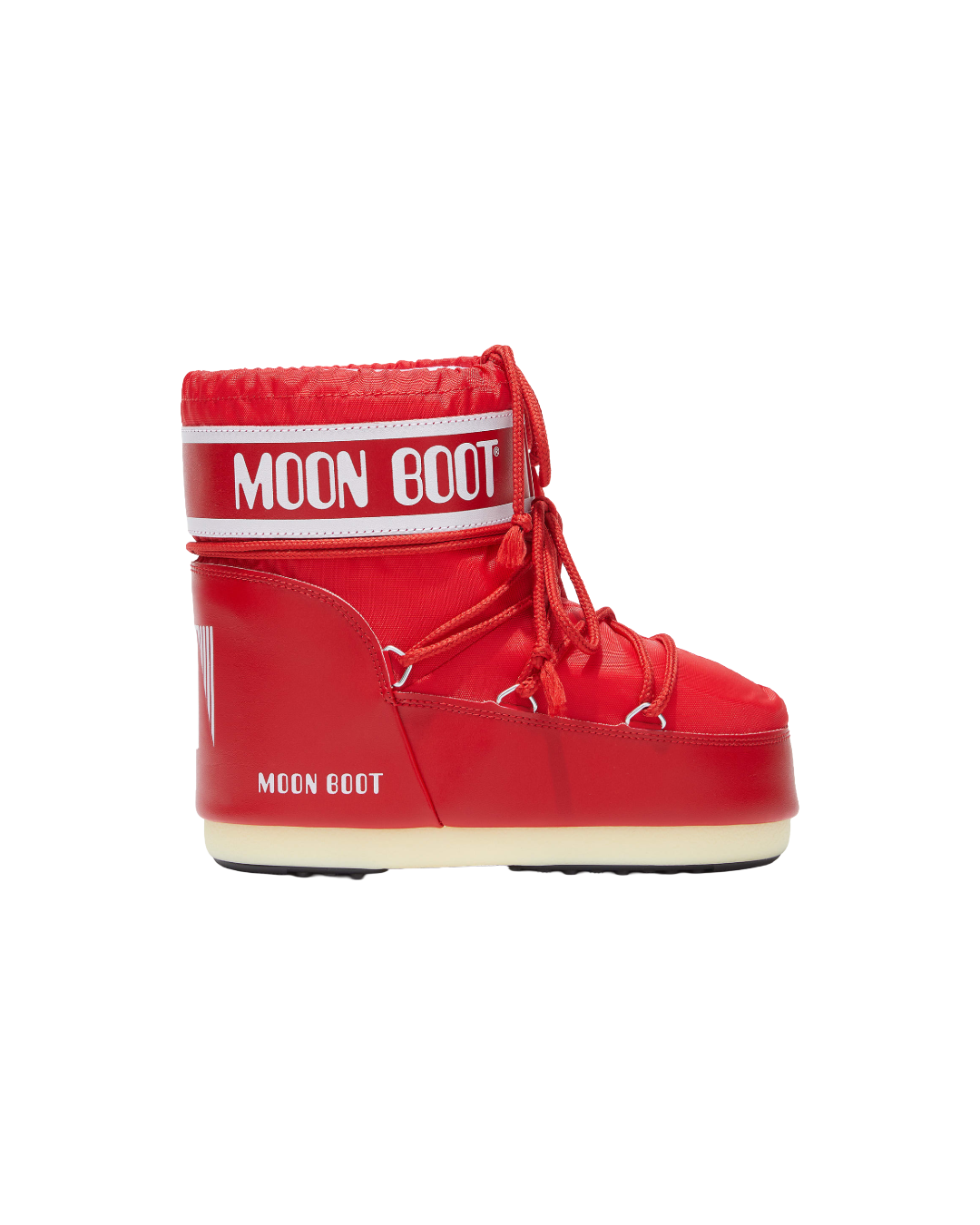 ICON LOW RED NYLON BOOTS