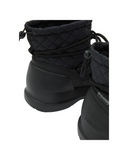 MEZZALUNA MID BLACK QUILTED BOOTS