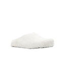WHITE LOGO HAIR CALFSKIN FUSSBETT SABOT