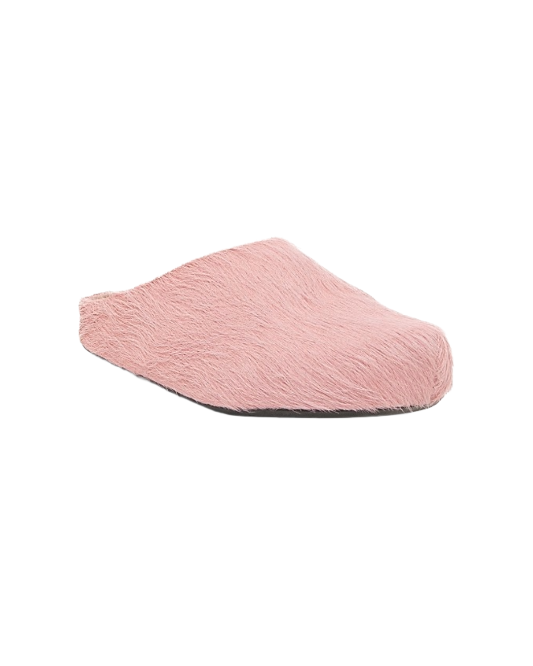 LIGHT PINK LOGO HAIR CALFSKIN FUSSBETT SABOT