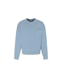 BLUE COTTON SWEATSHIRT WITH MARNI PATCHES