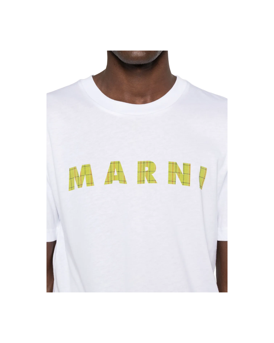MARNI LOGO PRINT T SHIRT- WHITE