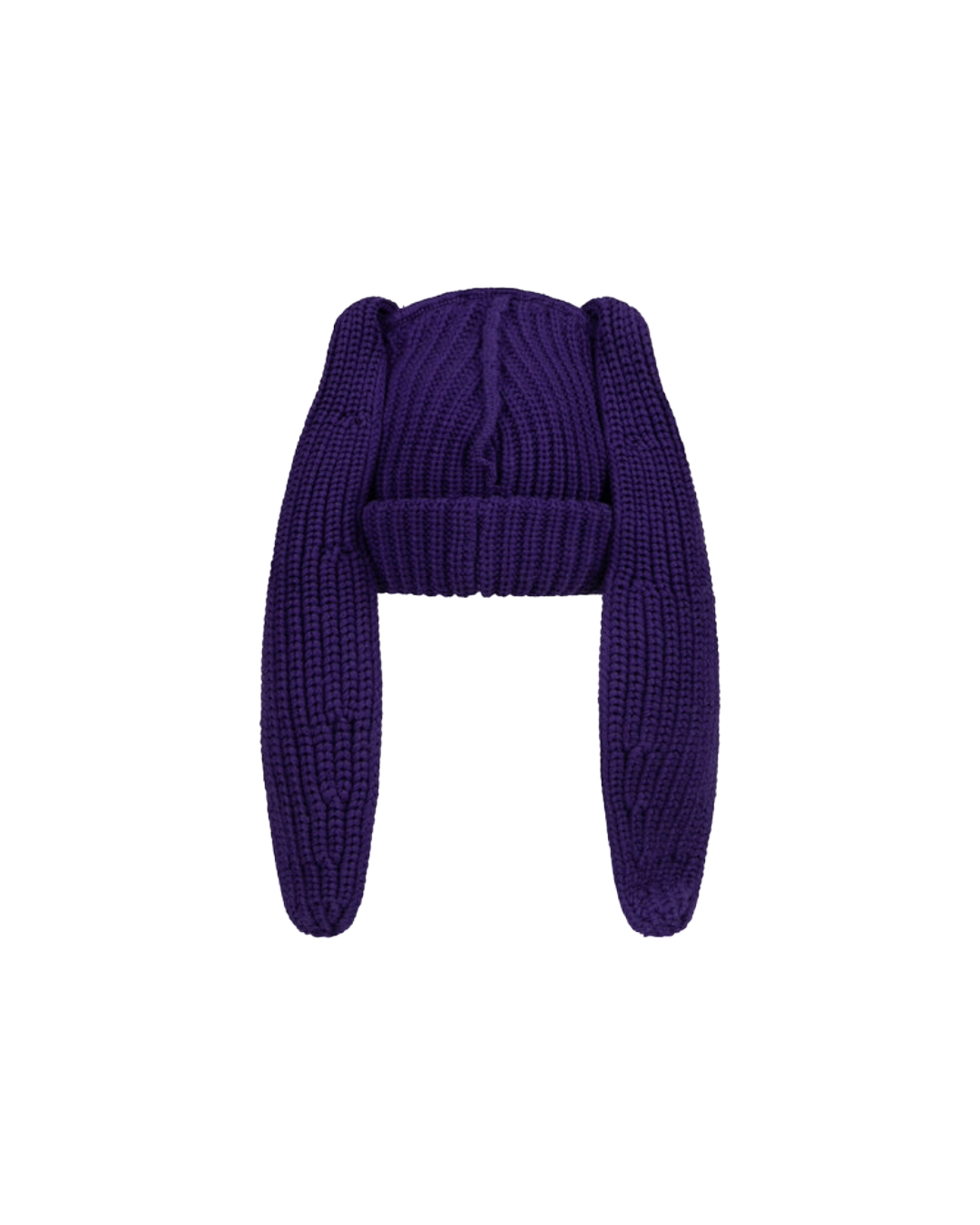 CHUNKY RABBIT BEANIE IN PURPLE