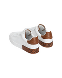 CALFSKIN PORTOFINO SNEAKERS IN WHITE