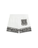 MAJOLICA-PRINT DOUBLE PIQÚE BERMUDA SHORTS