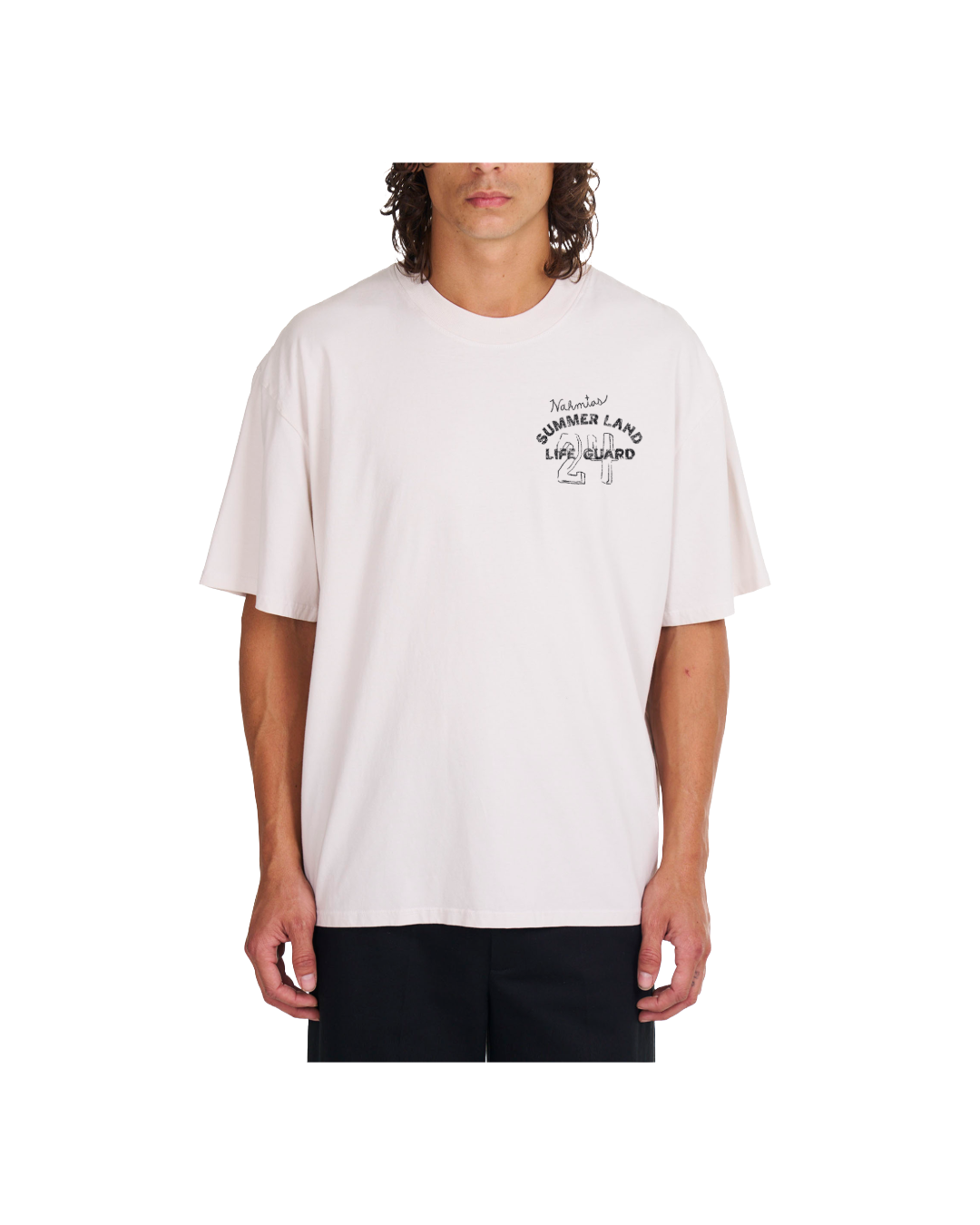LIFE GAURD SCRIPT BOXY T-SHIRT