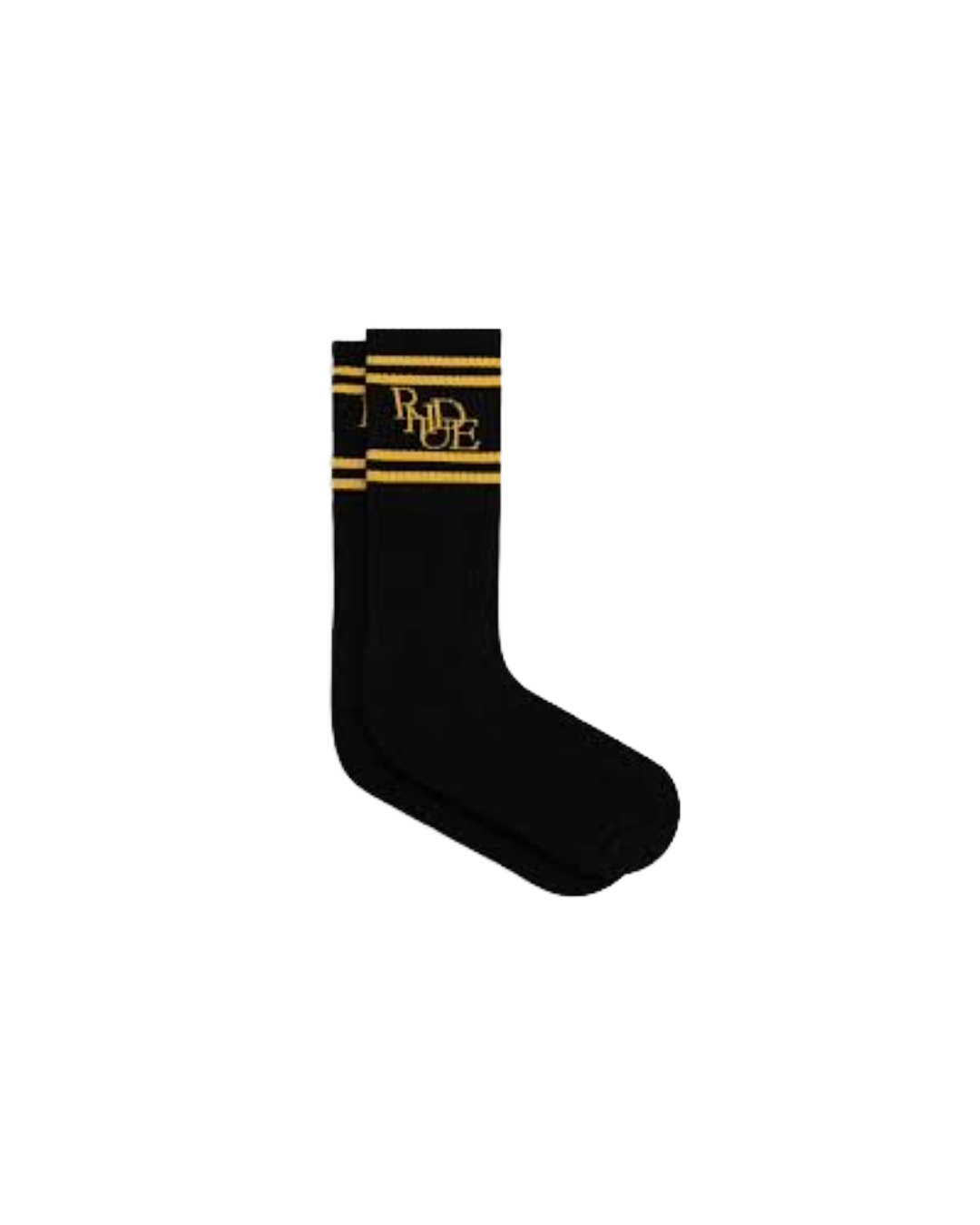 RHUDE SCRAMBLER SOCK BLACK/YELLOW