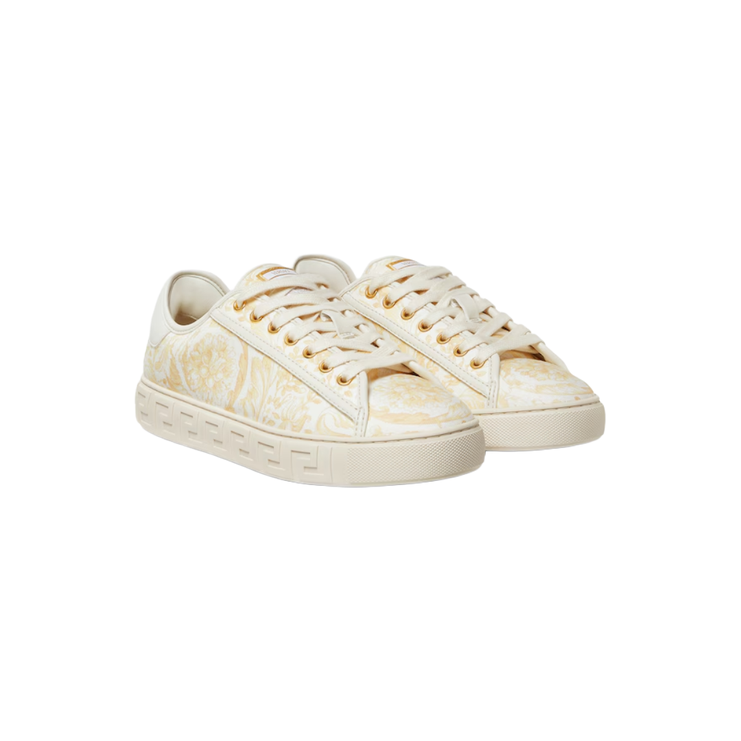 GRECA PRINTED CANVAS SNEAKERS