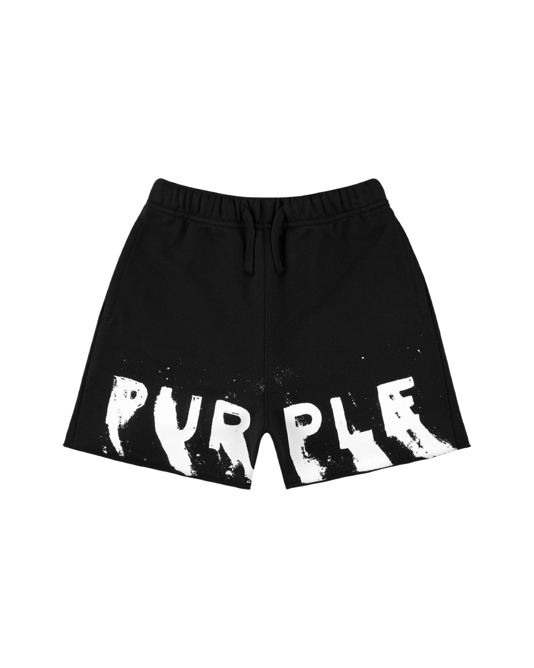KIDS PAINTED WORDMARK SHORTS BLACK