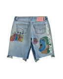 HARRISON TRIPLE- WIDE DENIM SHORT