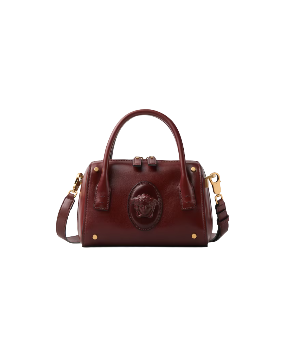 ROOMY SMALL LEATHER BOSTON BAG