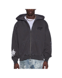 GRAFF EKCESS ZIP THRU HOODIE FADED BLACK