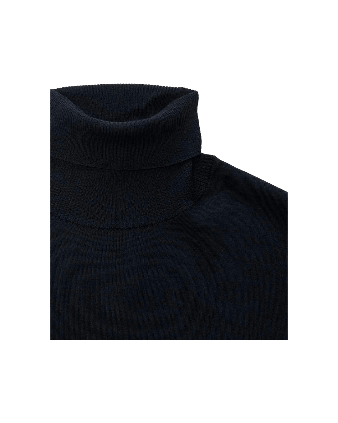 NAVY GHOST WOOL TURTLENECK