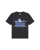 RHUDE ROSSA TEE BLACK/BLUE