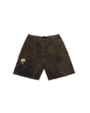 SINNED 4 NOTHING WAXED CANVAS DOUBLE KNEE SHORTS