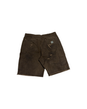 SINNED 4 NOTHING WAXED CANVAS DOUBLE KNEE SHORTS