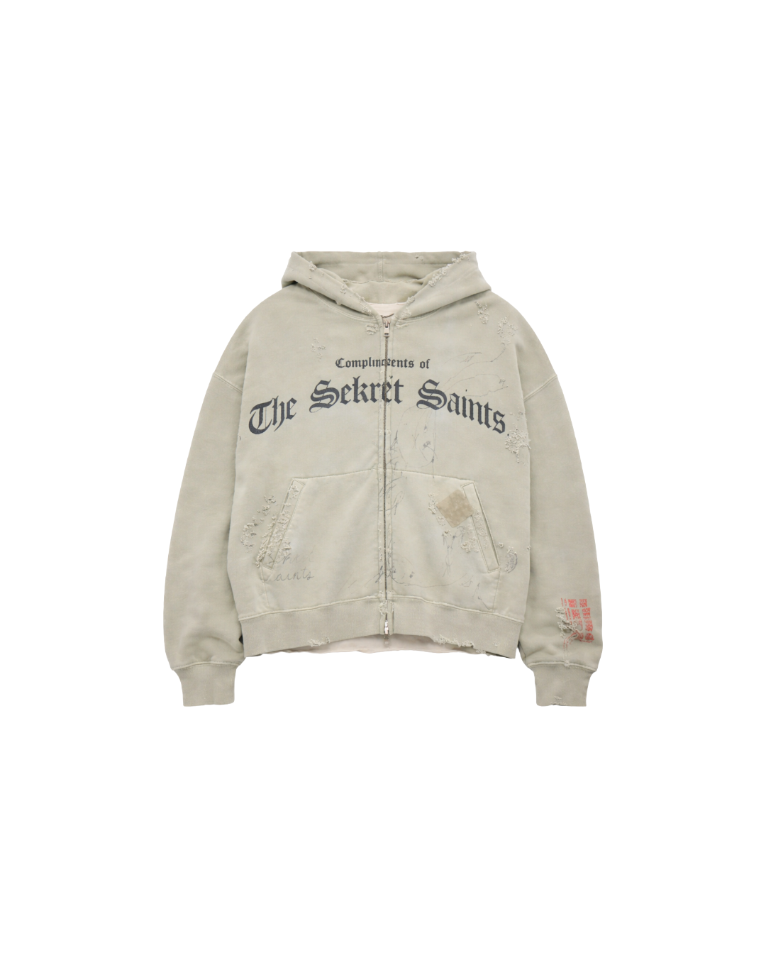 STAMP ZIP-UP HOODIE