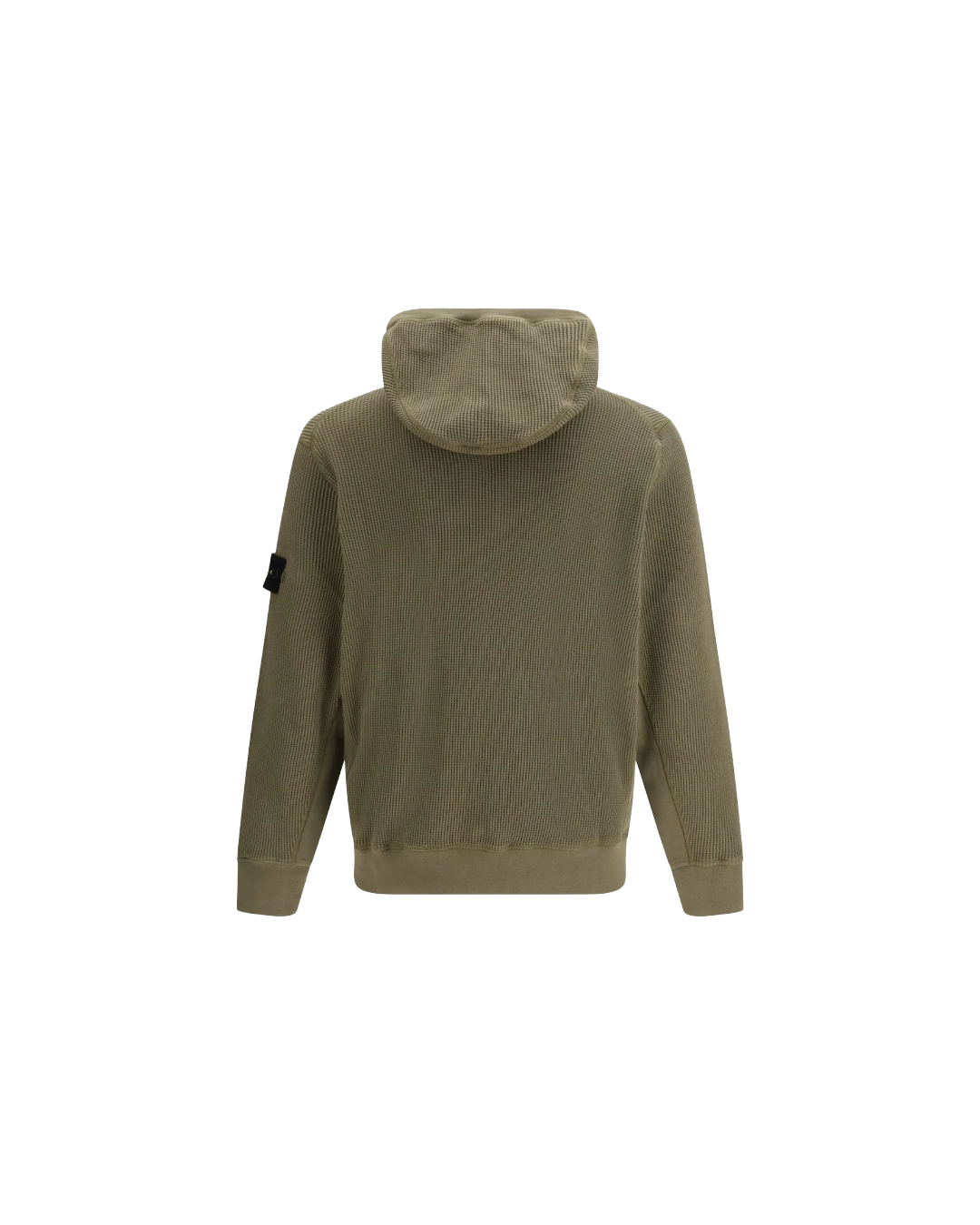 COTTON WAFFLE HOODED SWEATSHIRT