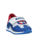 DOLCE & GABBANA KIDS MIXED MATERIAL COLOR BLOCK SNEAKERS BLUE/RED/WHITE
