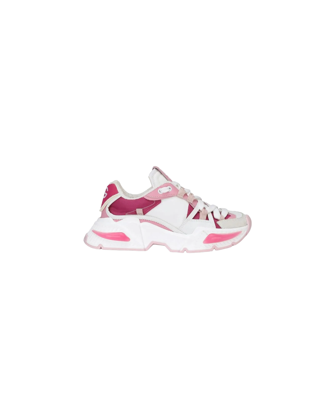 DOLCE & GABBANA KID'S AIRMASTER SNEAKER PINK/WHITE