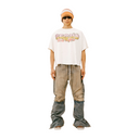 FLOODED TURKS TORQUE TEE WHITE