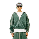 TETRIS ZIP UP GREEN