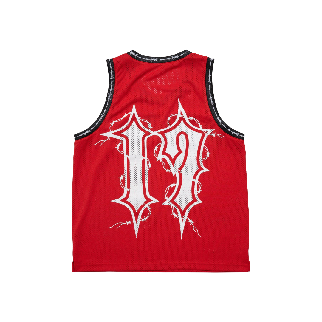REAPER FACE OFF BASKETBALL JERSEY - RED
