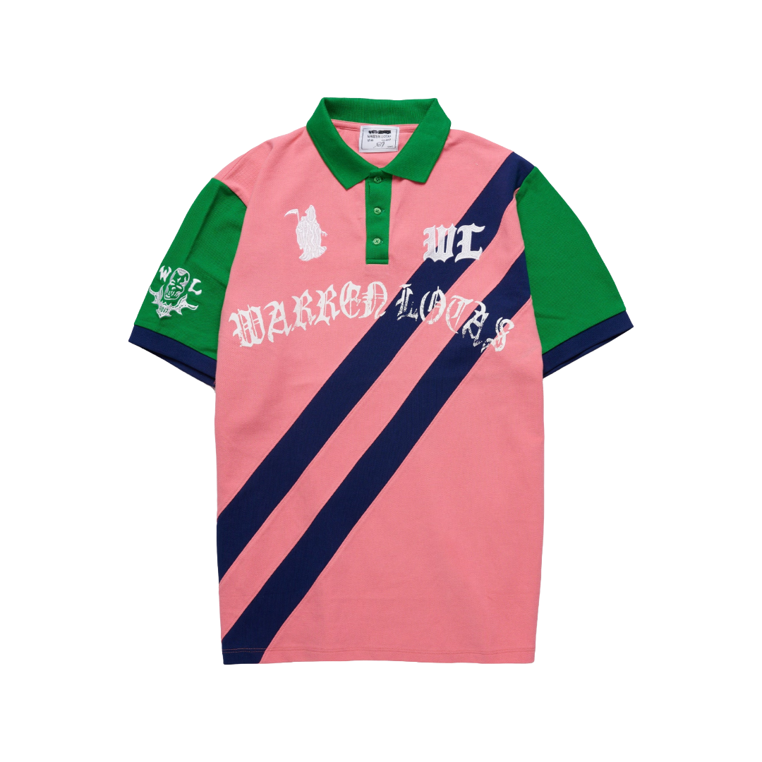 REAPER ACADEMY POLO PINK/NAVY/GREEN