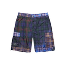 HYBRID PLAID NYLON CARGO SHORTS