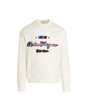 SALVATORE FERRAGAMO 1927 SIGNATURE SWEATSHIRT CREAM/MULTICOLOR