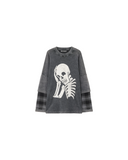SKULL DOUBLE LONG-SLEEVED SHIRT