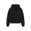 RHUDE CROSS LOGO HOODIE BLACK